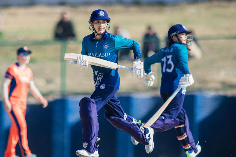 Thailand defeated Netherland in the second match of the Triangular Women’s T20I Series at the TU Cricket Ground, Kirtipur, on Friday